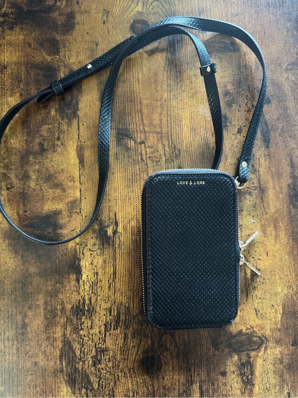 Love and Lore Black Crossbody Purse